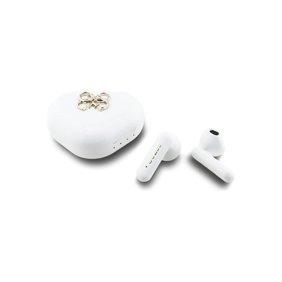 GUESS Auricular Bluetooth 4G Logo Blanco