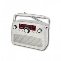 SAMI Radio Vintage Recargable/bt/usb Blanco RS-11846