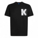 Camiseta con Estampado K  KARL LAGERFELD JEANS
