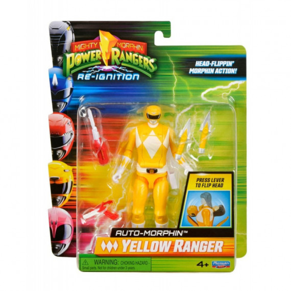 Figura Auto-Morphin Yellow Ranger Power Rangers