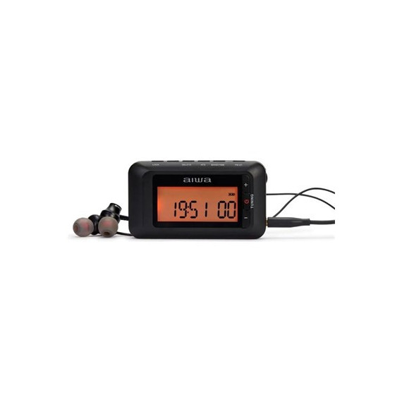 AIWA Radio Bolsillo Digital Am/fm con Sleep RD-10 Negro