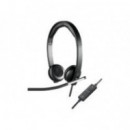 Auriculares con Micrófono LOGITECH H650E USB Negro/plata (981-000519)