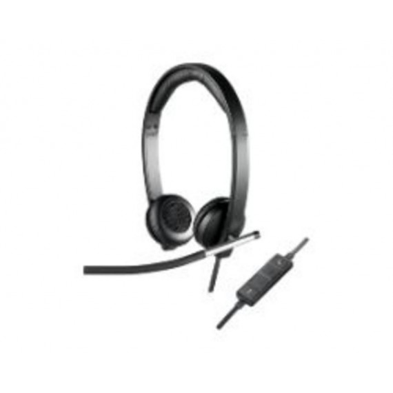 Auriculares con Micrófono LOGITECH H650E USB Negro/plata (981-000519)