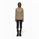 Chaquetas Hombre Chubasquero RAINS Curve W3 Beige