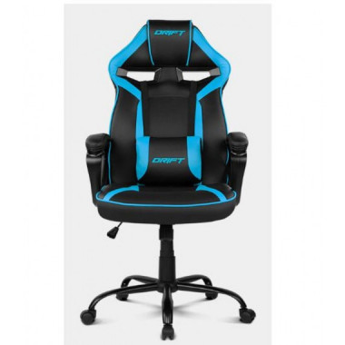 DRIFT Silla Gaming DR50 Pro Negro/azul Incluye Cojin Lumbar