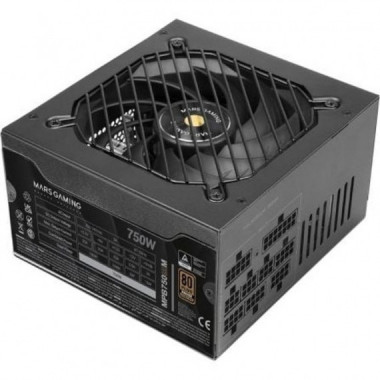 MARS GAMING Fuente Alimentacion MPB750SIM/ 750W 80 Plus Bronze Ventilador 14CM/ 80 Plus Bronze
