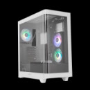 NOX Carcasa Hummer Ether Blanca y Negra