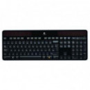 Teclado LOGITECH K750 Solar Wireless 104 Teclas Qwerty Rf 2.4GHZ Negro (920-002921)