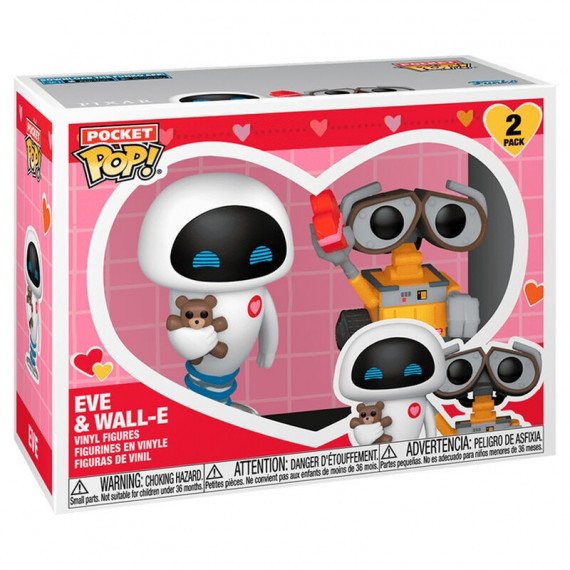 Pack FUNKO Pocket Wall-e y Eva Disney