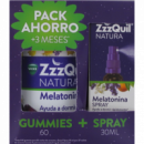 ZZZQUIL Natura 60 Gummies + 1 Spray 30 Ml Sabor
