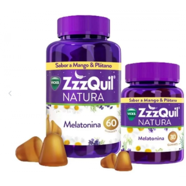 ZZZQUIL Sue&ntilde;o 30+60 Gummies  Mango & Platano