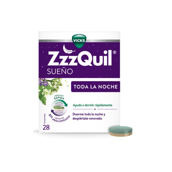 ZZZQUIL Sueño Toda la Noche 28 Comprimidos