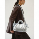 OLEND Bolsos Bolso ölend Miniona Vegan Leather Bag Silver