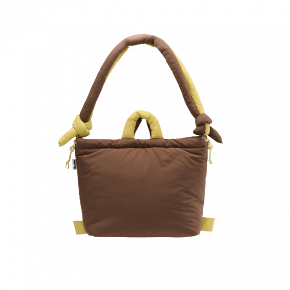OLEND Bolsos Bolso Mochila ölend Ona Soft Bag Chocolate + Lime
