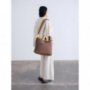 OLEND Bolsos Bolso Mochila ölend Ona Soft Bag Chocolate + Lime