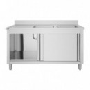 Mueble Fregadero Industrial 2 Senos a la Derecha LARRYHOUSE 160X60X85 Cm