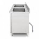 Mueble Fregadero Industrial 2 Senos LARRYHOUSE 120X60X85 Cm