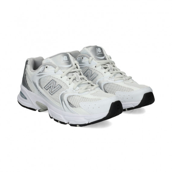 Deportivo Vivos+n Plata Malla Blanco  NEW BALANCE