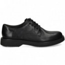 Blucher Liso Piel Negro  CAMPER