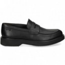 Mocasin Antifaz Piel Negro  CAMPER