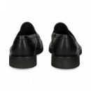 Mocasin Antifaz Piel Negro  CAMPER