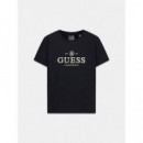 Camiseta con Logo Bordado de GUESS