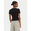 Camiseta con Brillantes en el Logo de GUESS