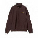 CARHARTT - Half Zip American Script Sweat - 33HXX - I027014/33HXX