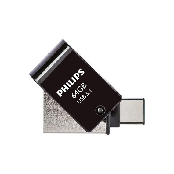 PHILIPS Pendrive Dual USB a y Tipo C 64GB FM64DC152B para Android