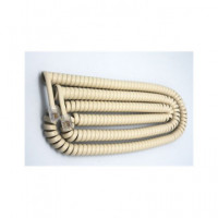 Cable Rizado Telefonico 7.5M Color Marfil 1533  EUROCONNEX