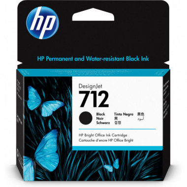 HP Cartucho 3ED71A Negro N&ordm; 712