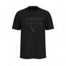 Camiseta con Logo de Triángulo de GUESS