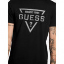 Camiseta con Logo de Triángulo de GUESS