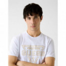 Camiseta con Logo de Triángulo de GUESS