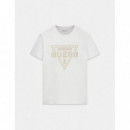 Camiseta con Logo de Triángulo de GUESS