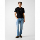 Camiseta Logo Cinta Parche de GUESS