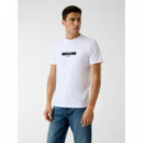 Camiseta Logo Cinta Parche de GUESS