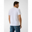 Camiseta Logo Cinta Parche de GUESS