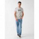 Camiseta Logo Cinta Parche de GUESS