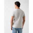 Camiseta Logo Cinta Parche de GUESS