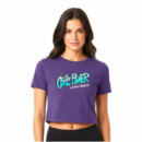 Girl Power Crop Top Purple  LINDA FAVELA