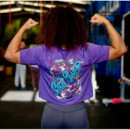 Girl Power Crop Top Purple  LINDA FAVELA