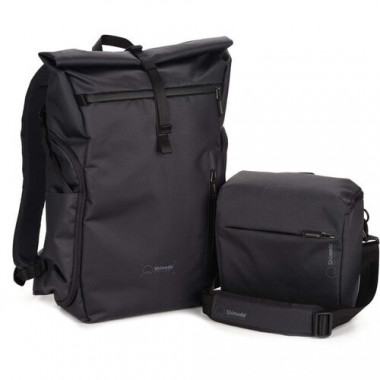 SHIMODA Mochila Side Street 28L Anthracite Starter Kit