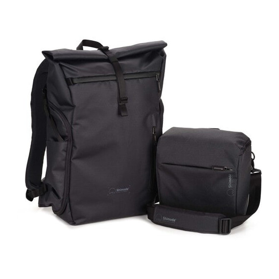 SHIMODA Mochila Side Street 28L Anthracite Starter Kit