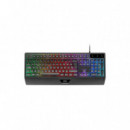 MARS GAMING Teclado MK124ES Negro