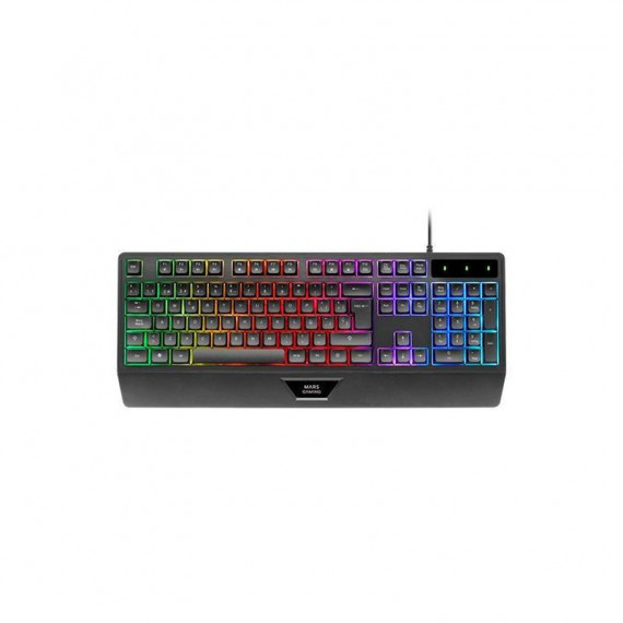 MARS GAMING Teclado MK124ES Negro