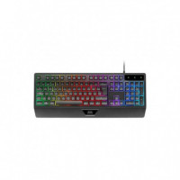 MARS GAMING Teclado MK124ES Negro