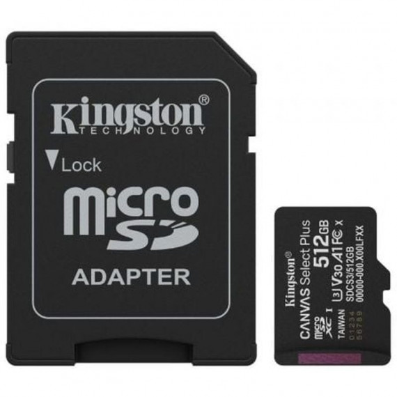 KINGSTON Micro Sd Xc Canvas Select Plus CL10 512GB +adapt