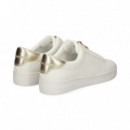 Talon Oro Deportivo Blanco  MICHAEL KORS