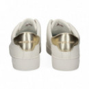 Talon Oro Deportivo Blanco  MICHAEL KORS